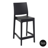 Maya Plastic Bar stool 65 - Black